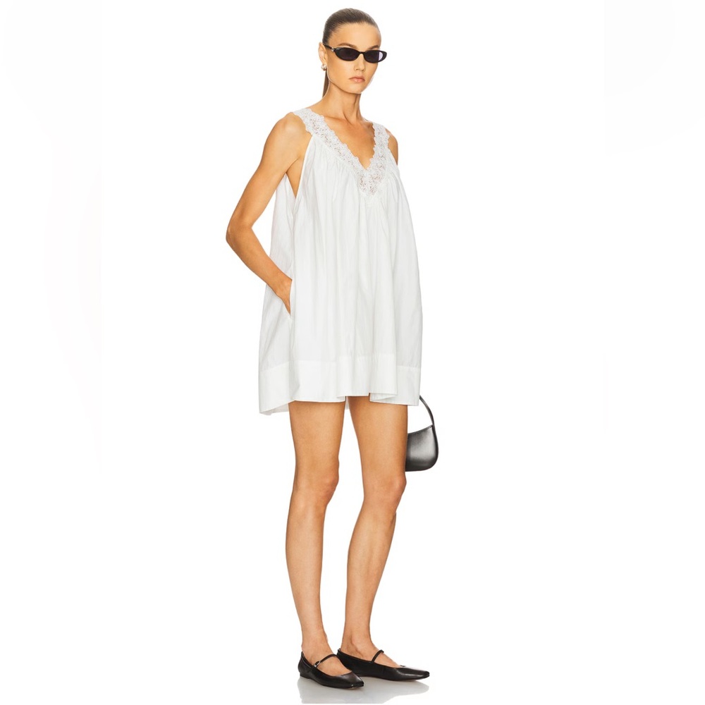 Helsa Helsa poplin lace mini dress, XXS XS S M - Picture 2 of 10